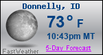 Weather Forecast for Donnelly, ID