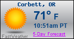 Weather Forecast for Corbett, OR
