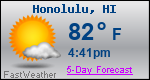 Weather Forecast for Honolulu, HI