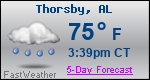 Weather Forecast for Thorsby, AL