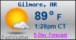 Weather Forecast for Gilmore, AR