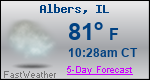 Weather Forecast for Albers, IL