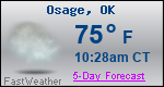 Weather Forecast for Osage, OK
