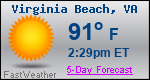 Weather Forecast for Virginia Beach, VA