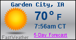 Weather Forecast for Garden City, IA