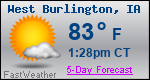 Weather Forecast for West Burlington, IA