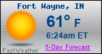 Weather Forecast for Fort Wayne, IN