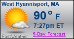 Weather Forecast for West Hyannisport, MA