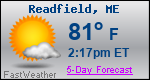 Weather Forecast for Readfield, ME