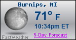 Weather Forecast for Burnips, MI