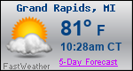 Weather Forecast for Grand Rapids, MI