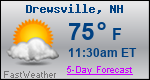Weather Forecast for Drewsville, NH