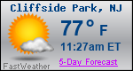 Weather Forecast for Cliffside Park, NJ