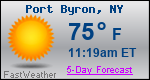 Weather Forecast for Port Byron, NY
