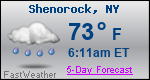 Weather Forecast for Shenorock, NY