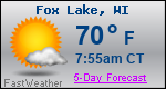 Weather Forecast for Fox Lake, WI