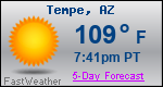 Weather Forecast for Tempe, AZ