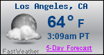 Weather Forecast for Los Angeles, CA