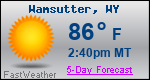 Weather Forecast for Wamsutter, WY