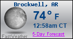 Weather Forecast for Brockwell, AR