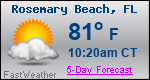 Weather Forecast for Rosemary Beach, FL