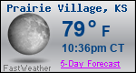 Weather Forecast for Prairie Village, KS