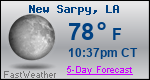 Weather Forecast for New Sarpy, LA