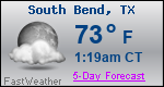 Weather Forecast for South Bend, TX
