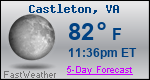 Weather Forecast for Castleton, VA