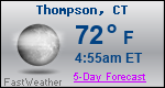 Weather Forecast for Thompson, CT