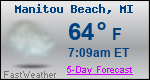 Weather Forecast for Manitou Beach, MI