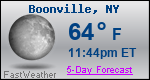 Weather Forecast for Boonville, NY