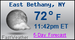Weather Forecast for East Bethany, NY