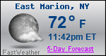Weather Forecast for East Marion, NY
