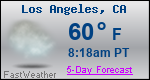 Weather Forecast for Los Angeles, CA