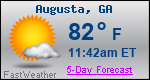 Weather Forecast for Augusta, GA
