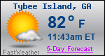 Weather Forecast for Tybee Island, GA