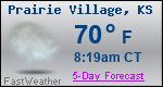Weather Forecast for Prairie Village, KS