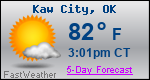 Weather Forecast for Kaw City, OK