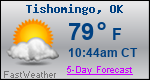 Weather Forecast for Tishomingo, OK