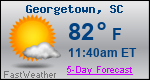 Weather Forecast for Georgetown, SC