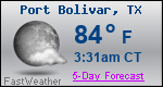 Weather Forecast for Port Bolivar, TX