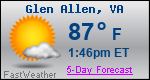 Weather Forecast for Glen Allen, VA