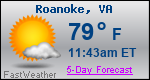 Weather Forecast for Roanoke, VA