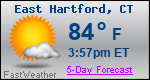 Weather Forecast for East Hartford, CT