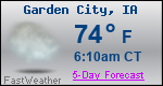 Weather Forecast for Garden City, IA