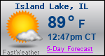 Weather Forecast for Island Lake, IL