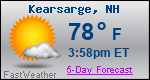 Weather Forecast for Kearsarge, NH