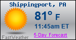 Weather Forecast for Shippingport, PA