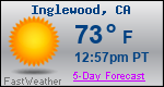 Weather Forecast for Inglewood, CA